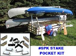 SPK STAKE POCKET KIT FOR CANOE KAYAK TRAILERS